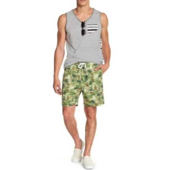 Sovereign Code Skedaddle Palm Tree Print Shorts - Picture 1 of 4